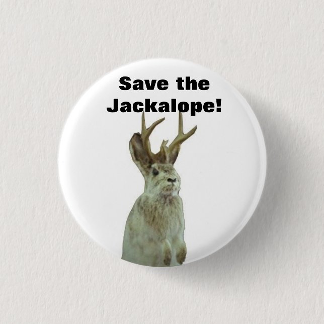 Badge Rond 2,50 Cm Bonjour Gomorrhe : Sauvez le Jackalope ! (Devant)