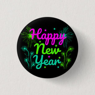 Badge Rond 2,50 Cm Bonne année