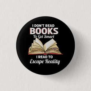 Badge Rond 2,50 Cm Bookworm Read Books
