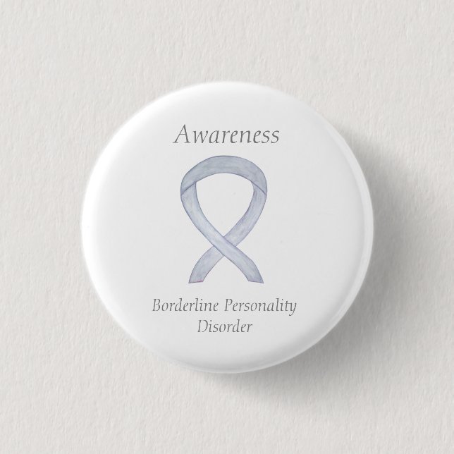 Badge Rond 2,50 Cm Borderline Personality Disorder Ruban Custom Pin (Devant)