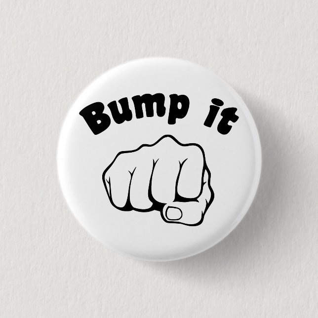 Badge Rond 2,50 Cm Bosse de poing il (Devant)