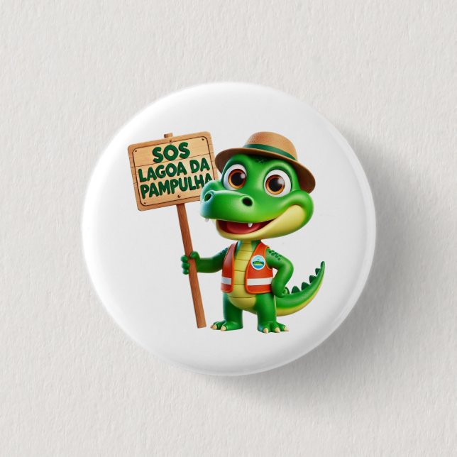 Badge Rond 2,50 Cm boton campanha SOS Lagoa da Pampulha (Devant)