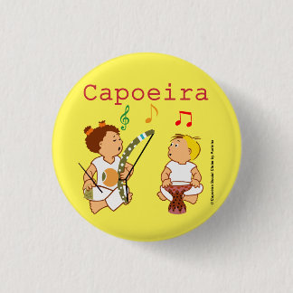 Badge Rond 2,50 Cm Boton Capoeirinha ! Fazendo um som ! !