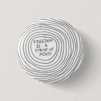 Badge Rond 2,50 Cm boton freedom