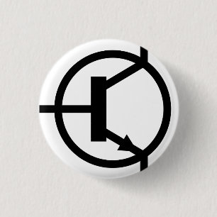 Badge Rond 2,50 Cm Boton Transistor NPN