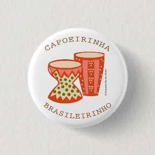 Badge Rond 2,50 Cm Botton de Capoeira : Os atabaques !