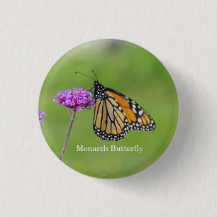 Badge Rond 2,50 Cm Boucle papillon monarque