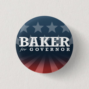 BADGE ROND 2,50 CM BOULANGER POUR LE GOUVERNEUR 2014