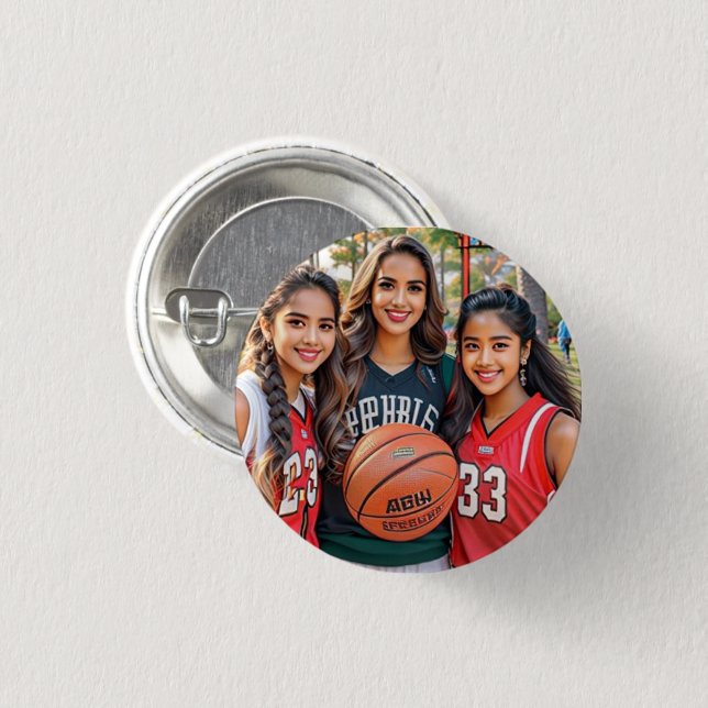 Badge Rond 2,50 Cm Bouton (Devant & derrière)