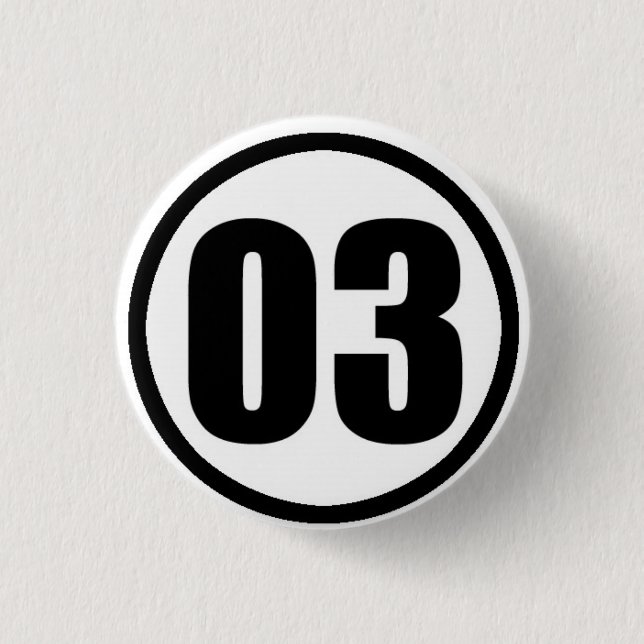 Badge Rond 2,50 Cm Bouton 03 (Devant)