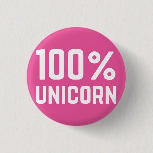 Badge Rond 2,50 Cm Bouton 100% de Pin d'insigne de licorne de rose