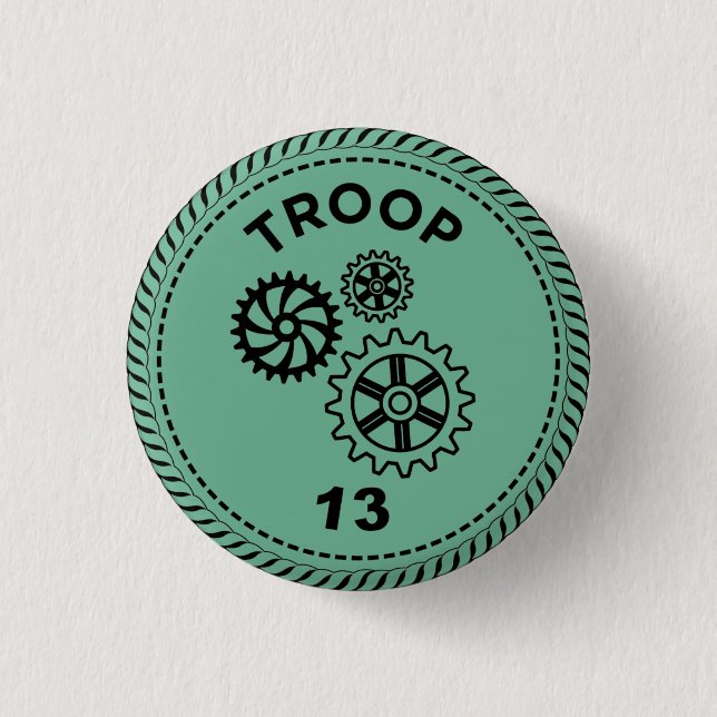Badge Rond 2,50 Cm Bouton 13 Troop IGGPPCamp 2023 (Devant)