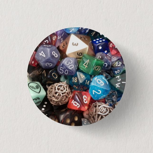 Badge Rond 2,50 Cm Bouton 2 de MultiDice (Devant)