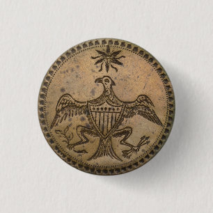 Badge Rond 2,50 Cm Bouton 2e campagne de Washington