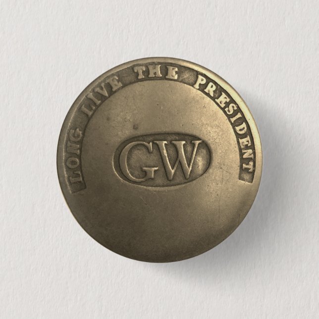 Badge Rond 2,50 Cm Bouton 4e campagne de Washington (Devant)