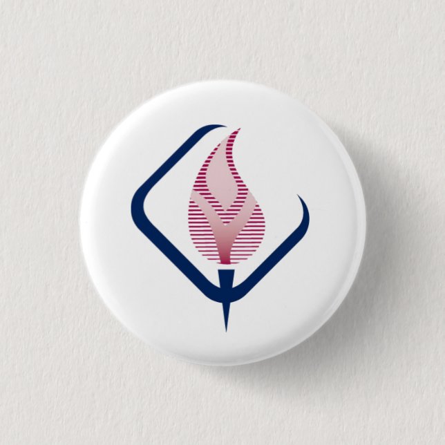Badge Rond 2,50 Cm Bouton AAFCS (Devant)