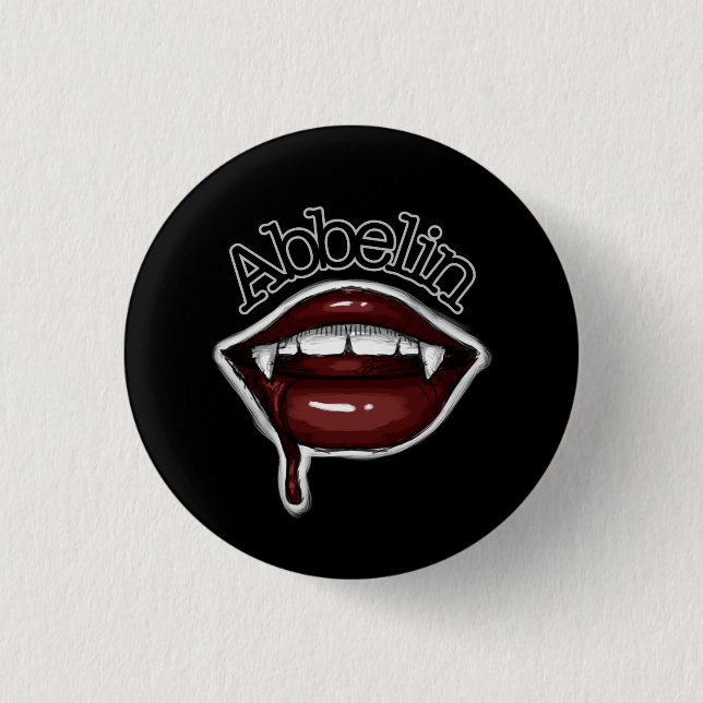 Badge Rond 2,50 Cm Bouton Abbelin (Devant)