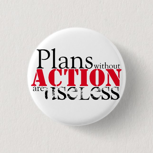 Badge Rond 2,50 Cm Bouton Action du plan (Devant)