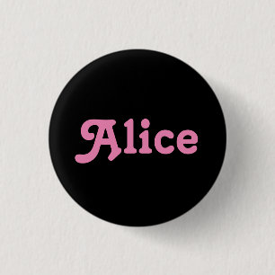 Badge Rond 2,50 Cm Bouton Alice
