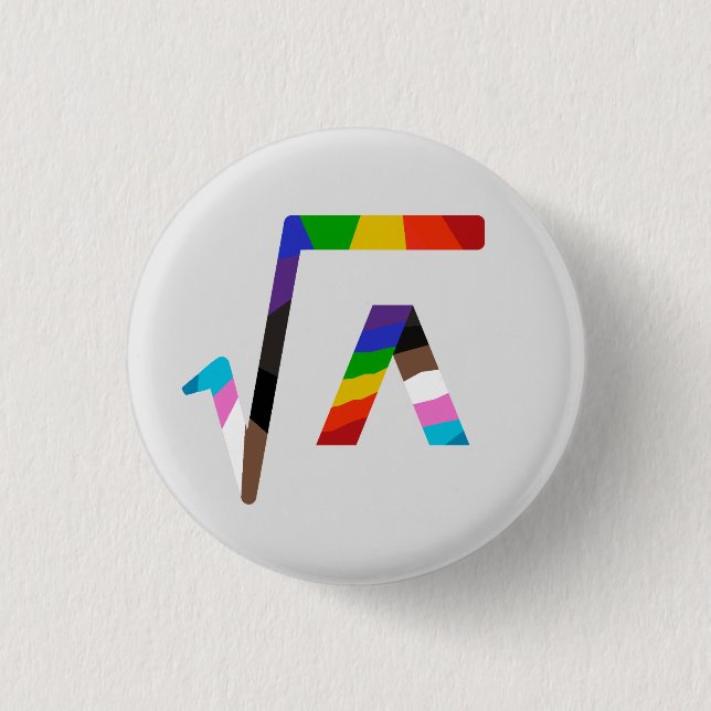 Badge Rond 2,50 Cm Bouton Ally radical (gris) (Devant)