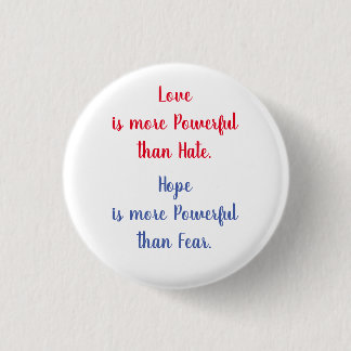 Badge Rond 2,50 Cm Bouton Amour plus puissant