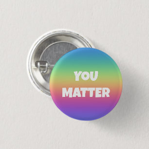 Badge Rond 2,50 Cm Bouton Arc-en-ciel