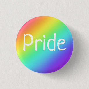 Badge Rond 2,50 Cm Bouton Arc-en-ciel lumineux et bouton d'entrée PRI