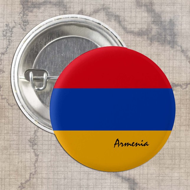 Badge Rond 2,50 Cm Bouton Arménie, mode drapeau arménien patriotique (Créateur téléchargé)