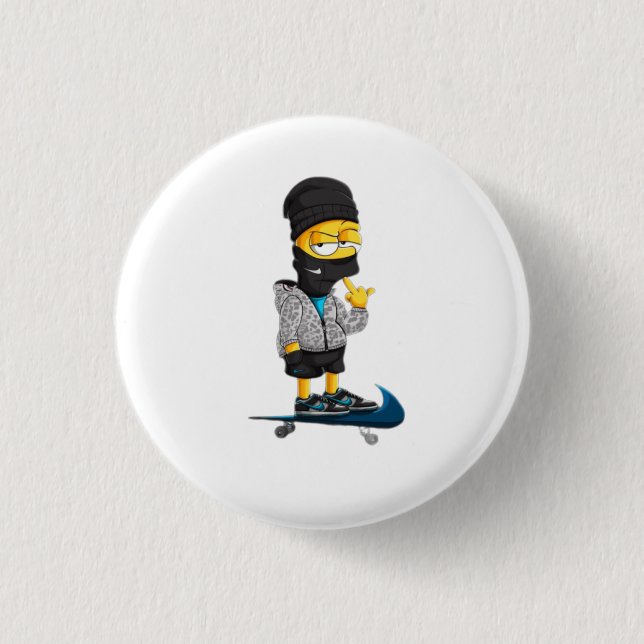 Badge Rond 2,50 Cm Bouton Arrondi (Devant)