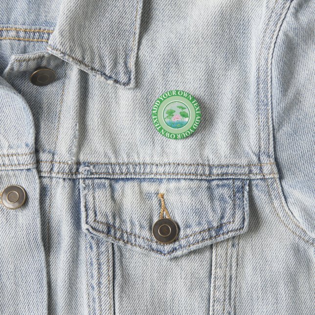 Badge Rond 2,50 Cm Bouton Arrondi personnalisable (En situation)