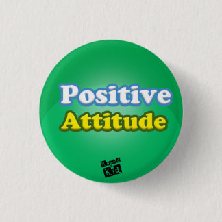 Badge Rond 2,50 Cm Bouton Attitude positive
