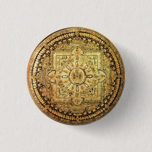 Badge Rond 2,50 Cm Bouton Avalokiteshvara armé par milliers