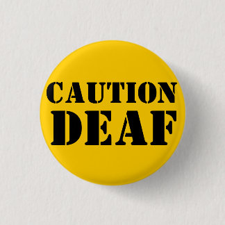Badge Rond 2,50 Cm Bouton aveugle d'animal familier de précaution