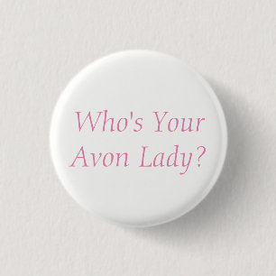 Badge Rond 2,50 Cm Bouton Avon Lady