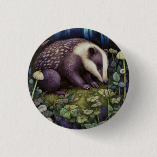 Badge Rond 2,50 Cm Bouton Badger de minuit