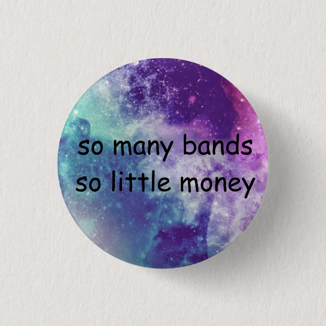 Badge Rond 2,50 Cm Bouton Bandes (Devant)
