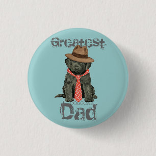 Badge Rond 2,50 Cm Bouton Barbet Papa