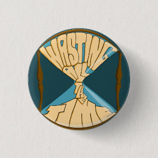 Badge Rond 2,50 Cm Bouton bleu de logo