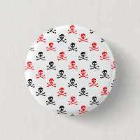 Bouton Bones croisées mignonnes