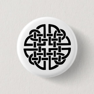 Badge Rond 2,50 Cm Bouton Bouclier celtique/Brin foncé