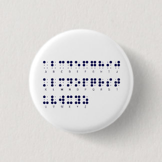 Badge Rond 2,50 Cm Bouton braille
