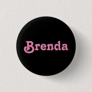 Badge Rond 2,50 Cm Bouton Brenda
