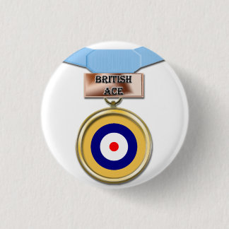 Badge Rond 2,50 Cm Bouton britannique de médaille d'as
