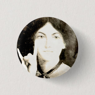 Badge Rond 2,50 Cm Bouton Bronte Emily Métal