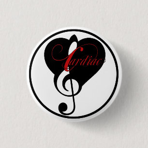 Badge Rond 2,50 Cm Bouton CARDIAQUE