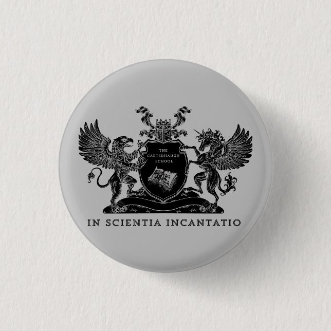 Badge Rond 2,50 Cm Bouton Carterhaugh Dark Academia (Devant)