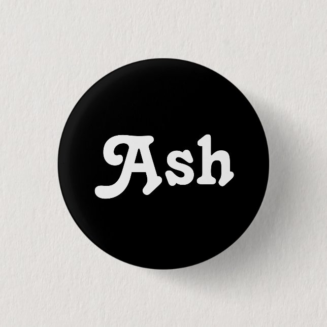 Badge Rond 2,50 Cm Bouton cendre (Devant)