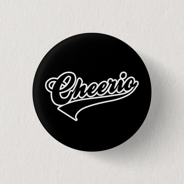 Badge Rond 2,50 Cm Bouton Cheerio (Devant)