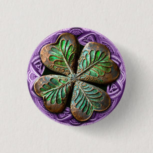 Badge Rond 2,50 Cm Bouton Chic & Chic Leprechaun Treasun #3
