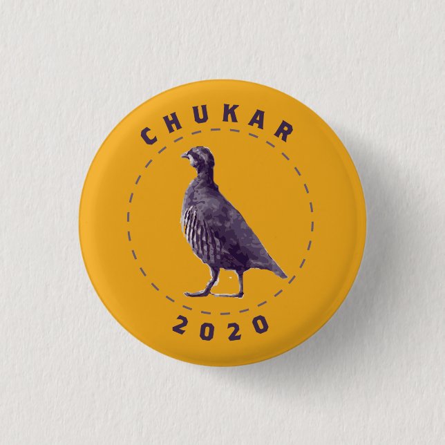 BADGE ROND 2,50 CM BOUTON CHUKAR 2020 (Devant)